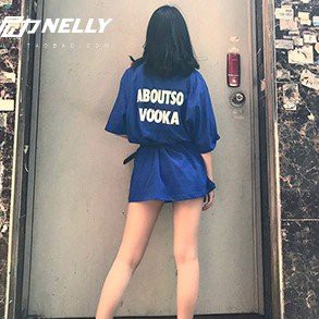 Áo phông nữ có size dáng rộng tay lỡ vanmiushop in hai mặt