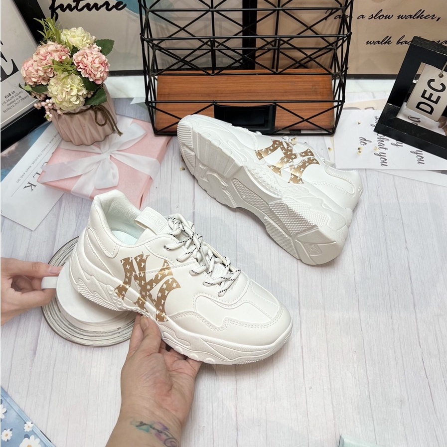 Giày Thể Thao Nữ 🎀 Hàng Sẵn 🎀 Giày Đế Độn 4 Phân  NY  MN-C15