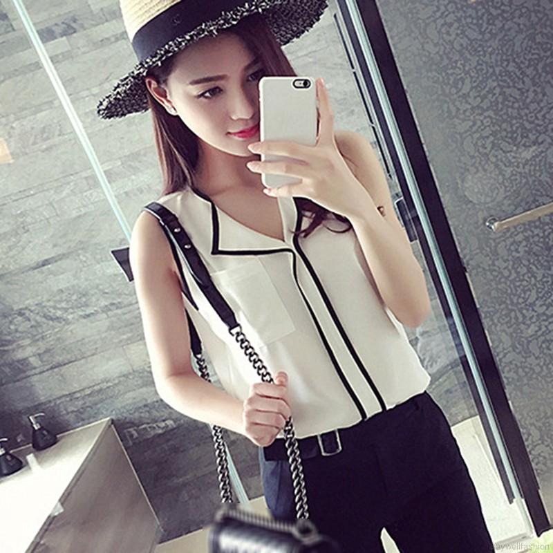 [Baywellfashion]New Summer Women's Wear Is Thin And Loose V-neck Sleeveless Shirt | BigBuy360 - bigbuy360.vn