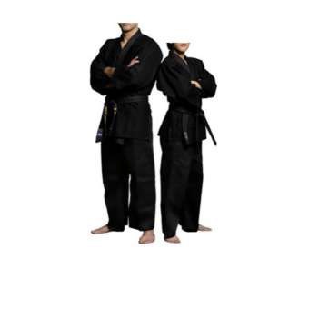 Võ phục Karate màu đen vải kaki