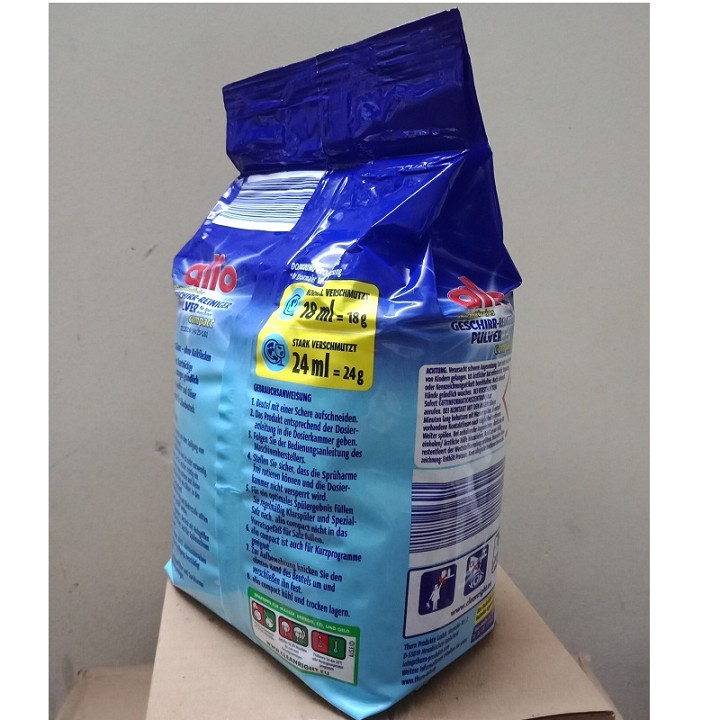 Bột rửa chén Alio 1,8kg dùng cho máy ( hàng nội địa Đức )