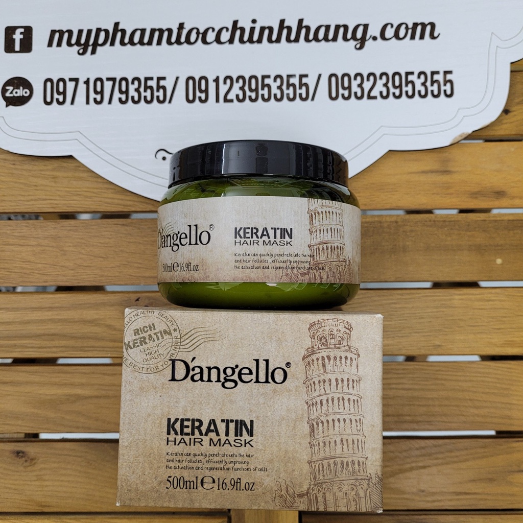 DẦU HẤP PHỤC HỒI D'ANGELLO KERATIN 500ML