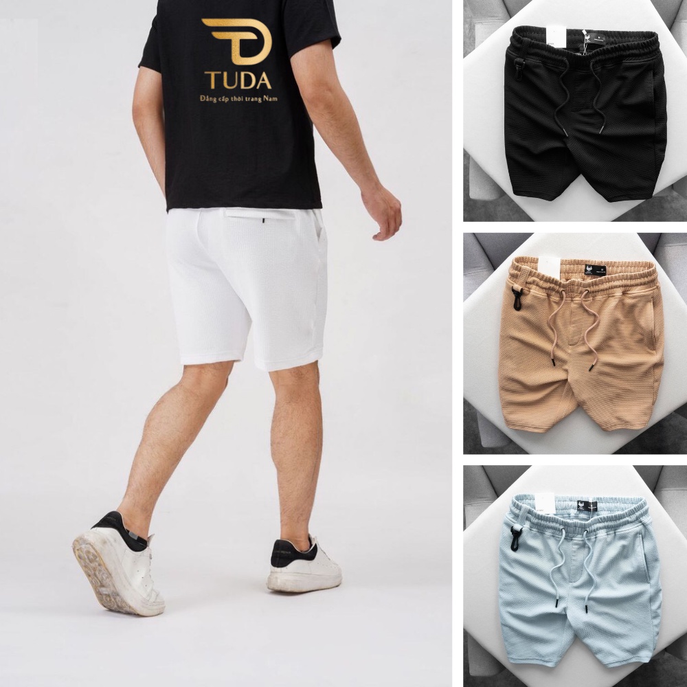 Quần Short đũi Nam lửng chất đũi ong xốp AVT