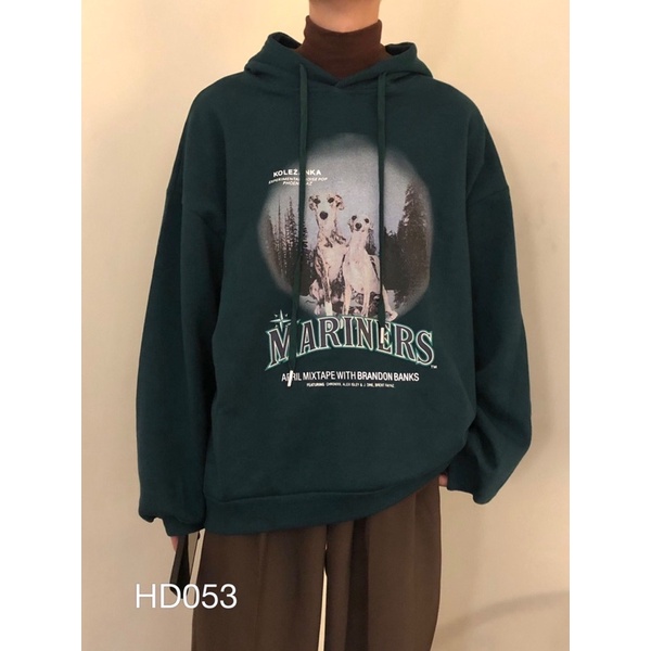 Áo hoodie nam nữ VN CLO in chữ mariners - HD053