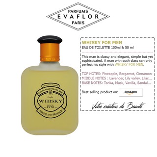 Nước hoa nam Evaflor Whisky For Men chính hãng Pháp hương thơm thanh lịch, tinh tế