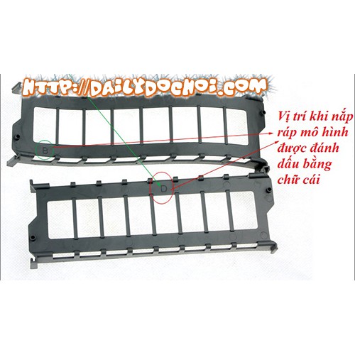 Bộ lắp ráp mô hình đường ray ô tô dài 70cm có kèm 1 ô tô chạy pin