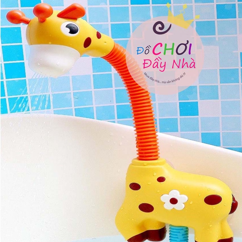 Vòi sen tự động hươu cao cổ ( đồ chơi nhà tắm) - Đồ chơi đầy nhà