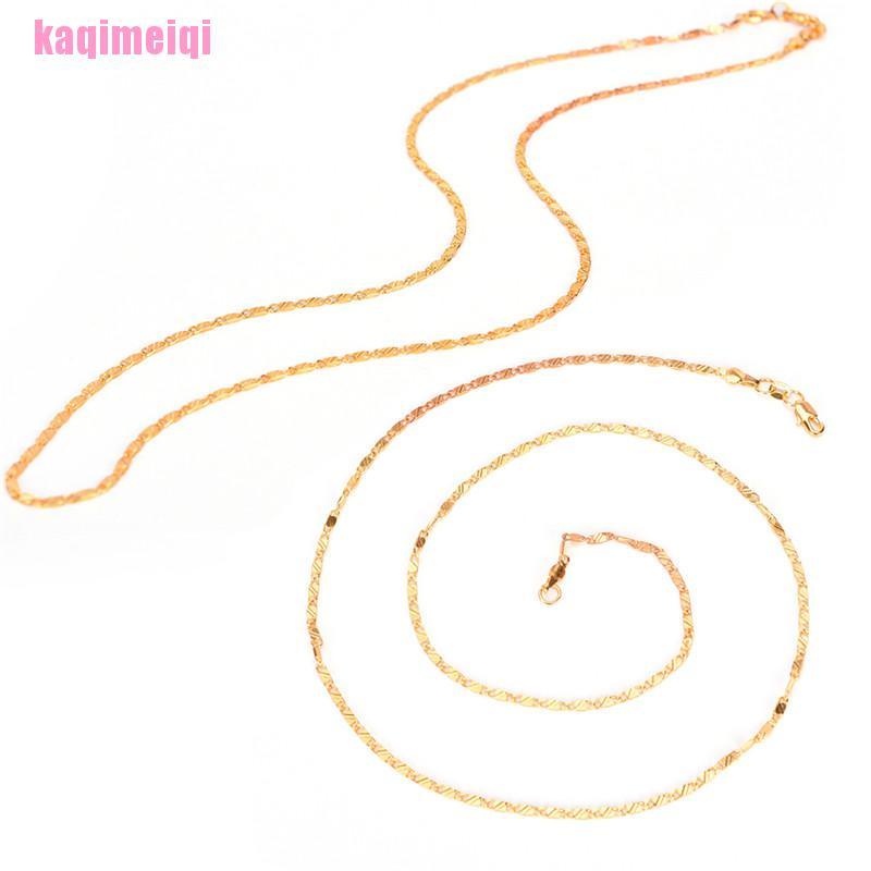 Vòng cổ Mạ Vàng 2mm 16-30 Inch Cho Nam
