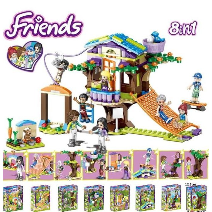 Mô Hình Đồ Chơi Lego Prck 67005 Minifigure Friends 8 (8 Trong 1 Mia 's Tree House) 0512