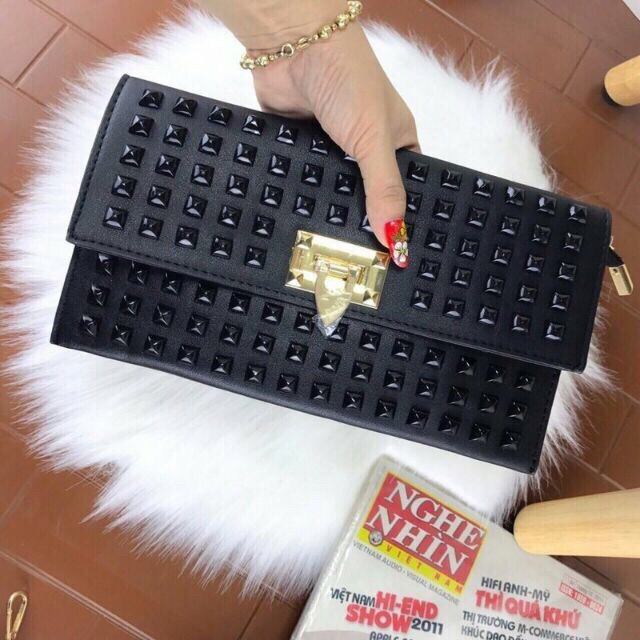 Ví nữ giá rẻ clutch đinh dự tiệc giá rẻ VDINH01 | WebRaoVat - webraovat.net.vn