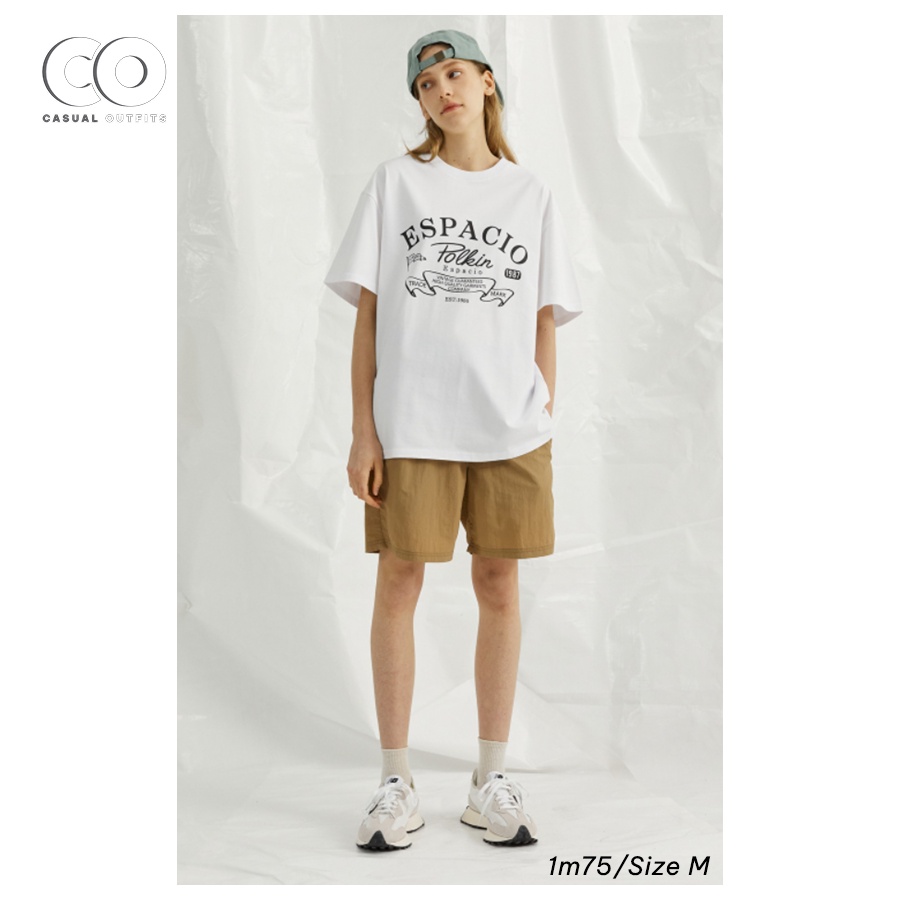 Quần short Polkin basic unisex nam nữ form relaxed thoáng khí - Màu Beige