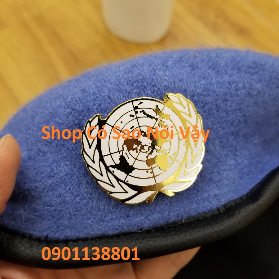 Mũ nồi xanh hòa bình nón beret xanh hòa bình xanh da trời