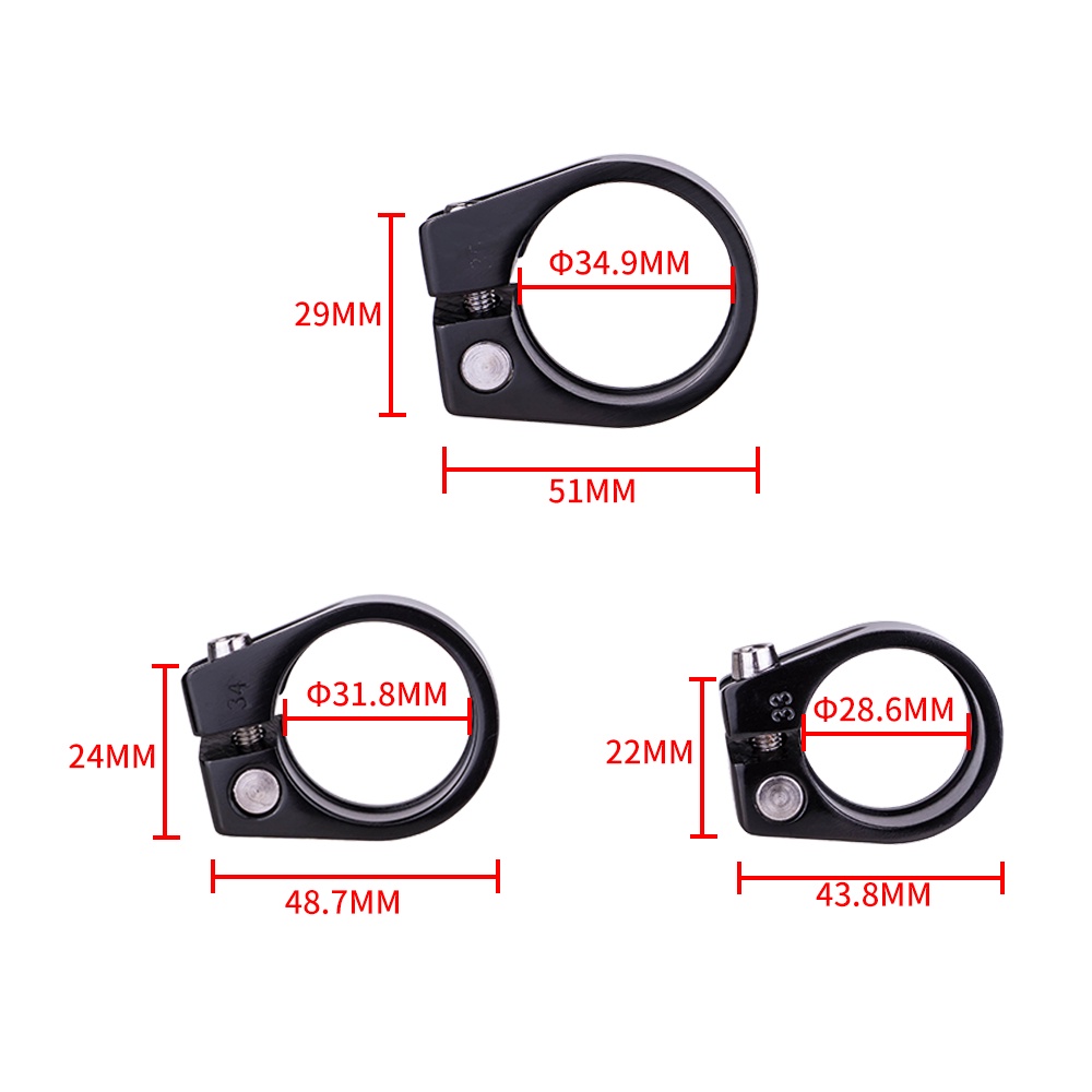 Kẹp khóa trục yên xe đạp leo núi ZTTO 28.6 34.9 39.8 40.8 31.8mm