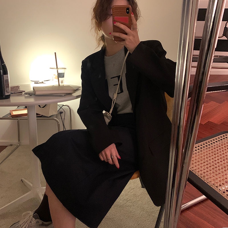 Áo khoác nữ dáng rộng thanh lịch thời trang phong cách Hàn Quốc