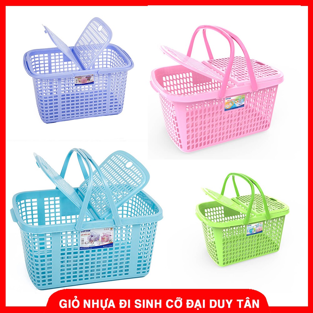 Giỏ Nhựa Đựng Đồ Đi Sinh Cỡ Đại Duy Tân Cho Mẹ, Làn Chứa Đồ Sơ Sinh Cho Bé