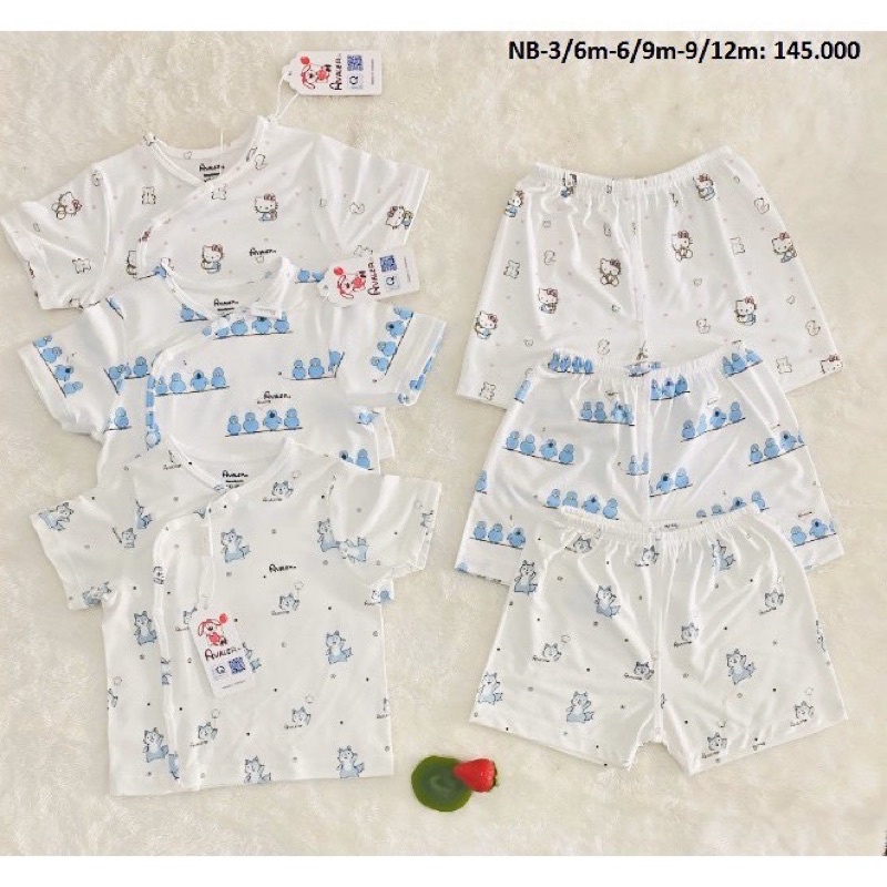 Bộ cài lệch cộc tay Avaler sợi tre thoáng mát