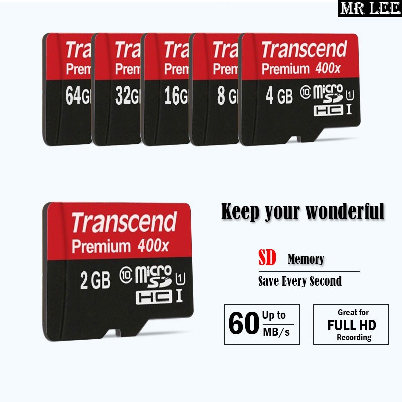 Thẻ Nhớ Sd Tf 64gb Class 10 Transcend