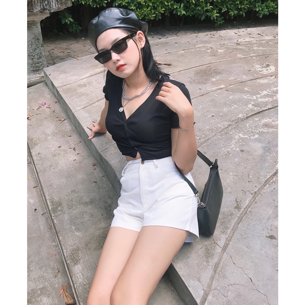 Quần đũi cạp cao chất kaki nude, co giãn - ảnh thật mẫu Shop chụp | BigBuy360 - bigbuy360.vn