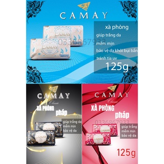 Combo 5 bánh Xà phòng tắm Camay 125g hương nước hoa pháp  giúp trắng da mềm mịn bảo vệ da