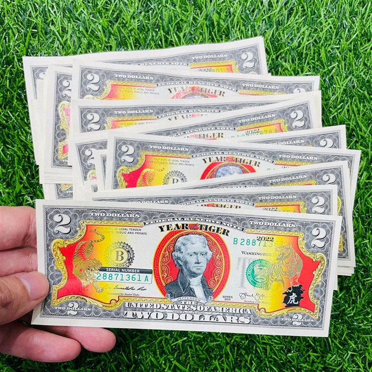 Tiền 2 USD Hình Con Hổ Mạ Vàng 2022 - In Hình Ông Cọp Mạ Vàng Kỷ Niệm Năm  Nhân Dần | Shopee Việt Nam