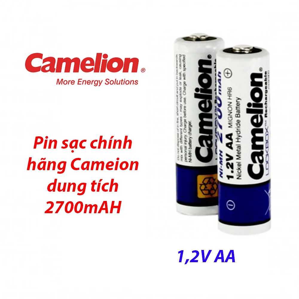 Pin sạc AA 1.2V 2700mAH chính hãng Camelion