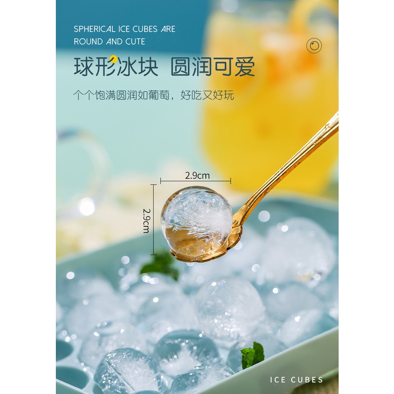Khuôn Làm Đá Hình Tròn / Vuông 2 Màu Bằng Nhựa Mạnh Mẽ