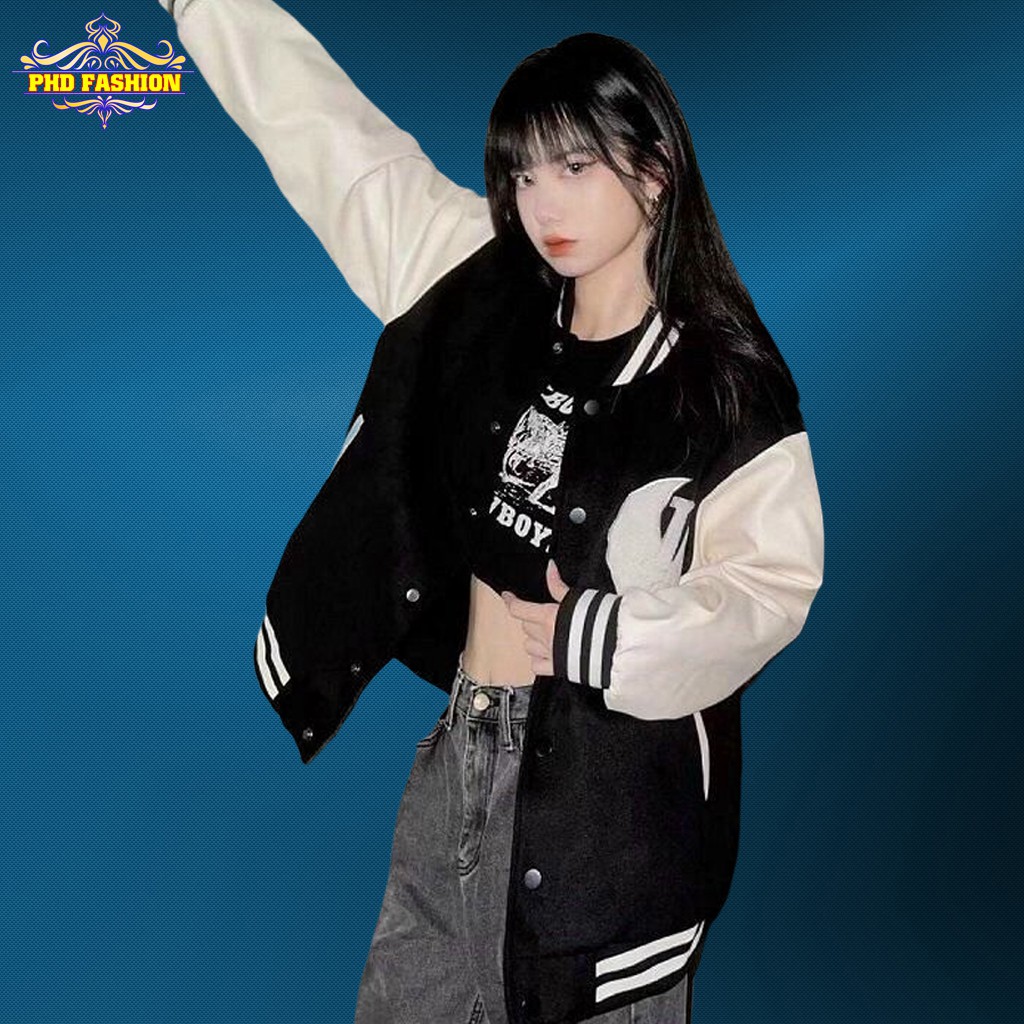 Áo bomber unisex vải dù 2 lớp không bong tróc chất vải mịn giữ ấm tốt (màu đen), cam kết video kèm ảnh thật Phd1 | BigBuy360 - bigbuy360.vn