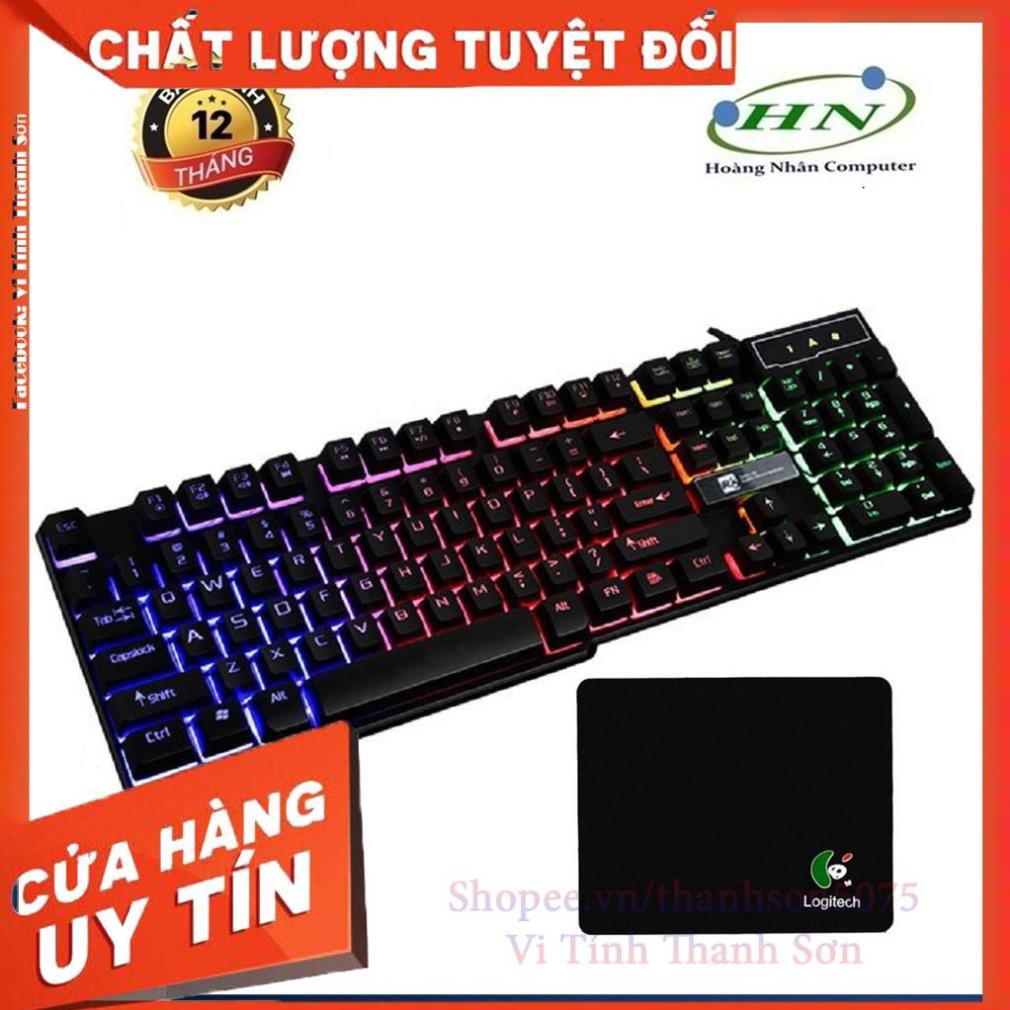 Bàn phím game giả cơ R8 1822 có đèn led 7 màu + Tặng Lót Chuột Logitech - Vi Tính Thanh Sơn