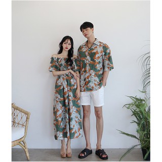 Set đồ đôi - Áo váy cặp dễ thương du lịch biển