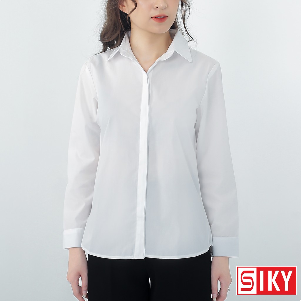 Áo sơ mi nữ công sở dài tay SiKy 002