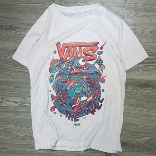 Áo thun họa tiết Vans cực chất 5 Đen - Trắng