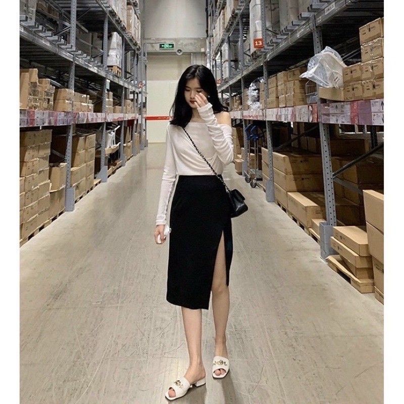 [Mã FAXANH55 giảm 10K đơn 50K] MECHIPXINH - CHÂN VÁY XẺ CHO NỮ CHẤT UMI | BigBuy360 - bigbuy360.vn