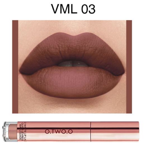 Son kem lì O.TWO.O Matte Lip Lacquer màu mới hàng nội địa Trung