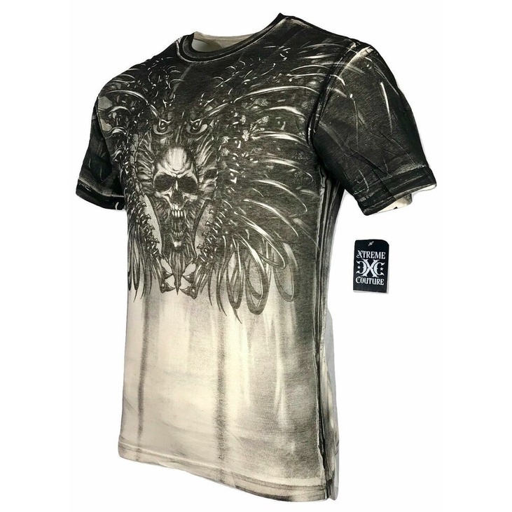 XTREME Áo Thun In Hình Đầu Lâu Cá Tính Cho Nam MMA S-3X40