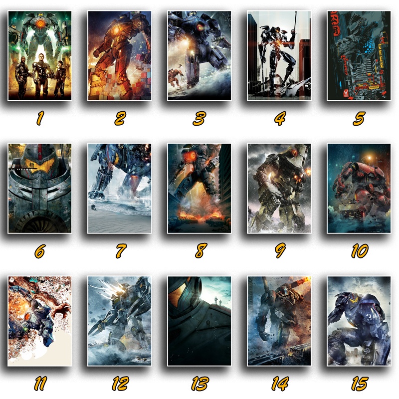 Poster Giấy kraft Hình Quái Vật Trong Phim pacific rim