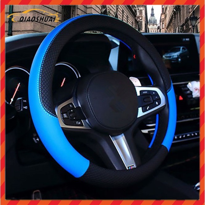 Bọc vô lăng bằng da cao cấp cho xe hơi Pronto Perodua Toyota Honda Axia Myvi X70