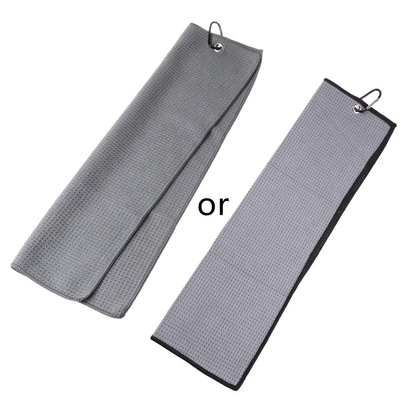 Khăn Lau Gậy Đánh Golf Kèm Móc Carabiner Chất Liệu Microfiber