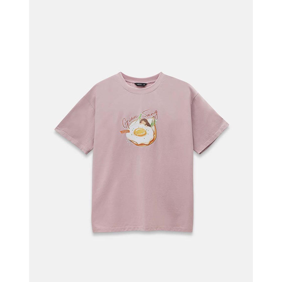 Áo Thun Nữ Thời Trang JUNO in hình "Hành Trứng Ấm Êm" 100% polyester ATH014