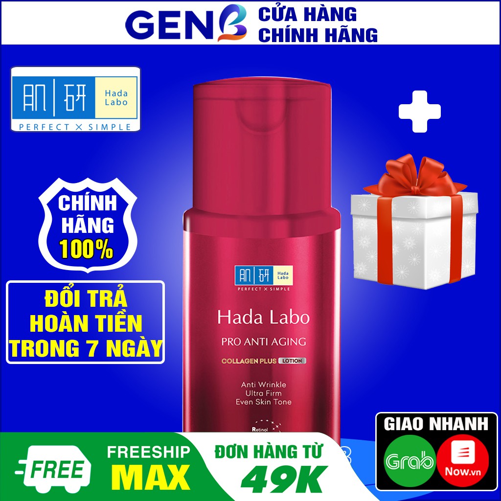 Dung Dịch Dưỡng Chống Lão Hóa Hada Labo Pro Anti Aging Lifting Lotion Kem Dưỡng Ẩm CHỐNG Nếp Nhăn CHÍNH HÃNG ROHTO GENB