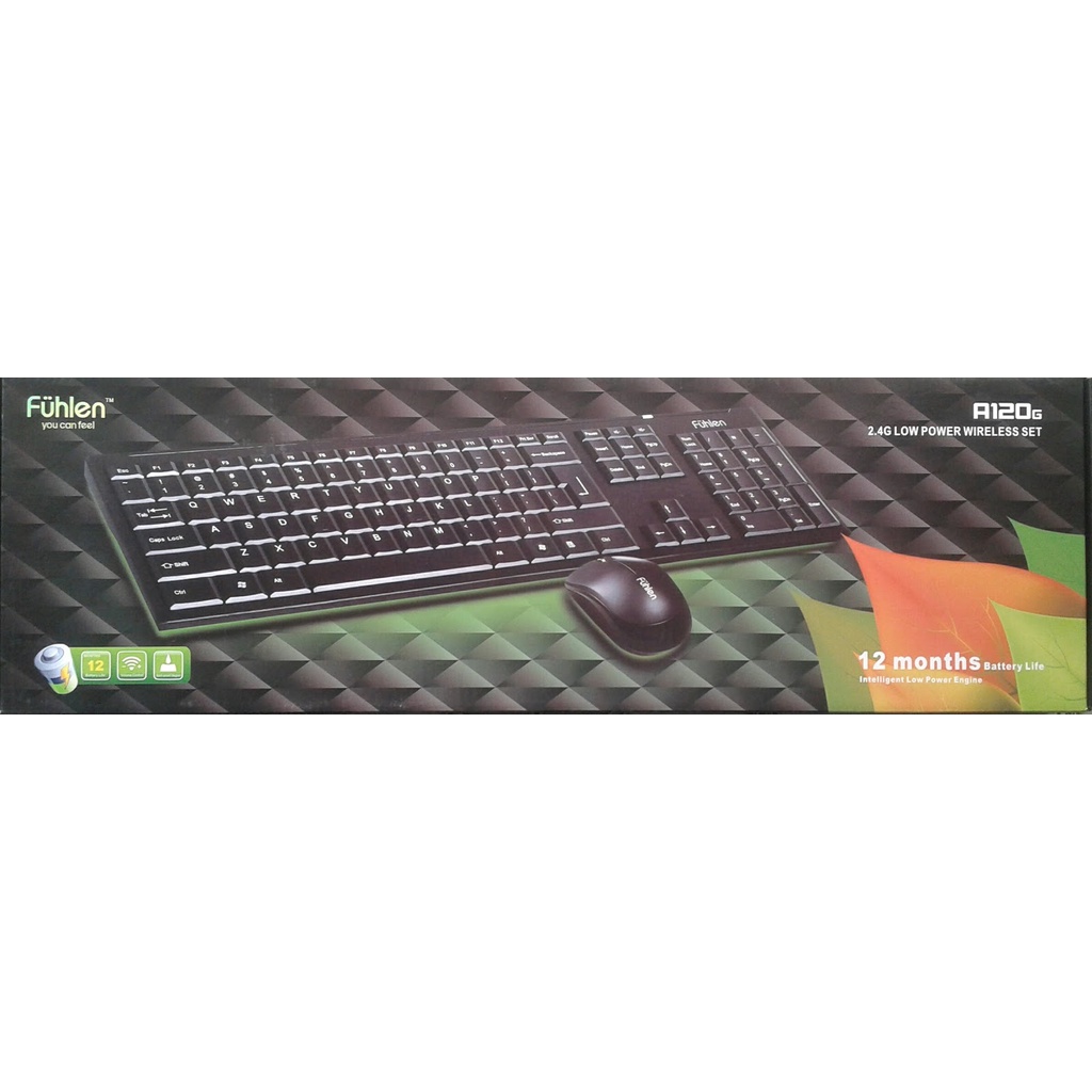 BỘ PHÍM CHUỘT A120G KHÔNG DÂY FUHLEN