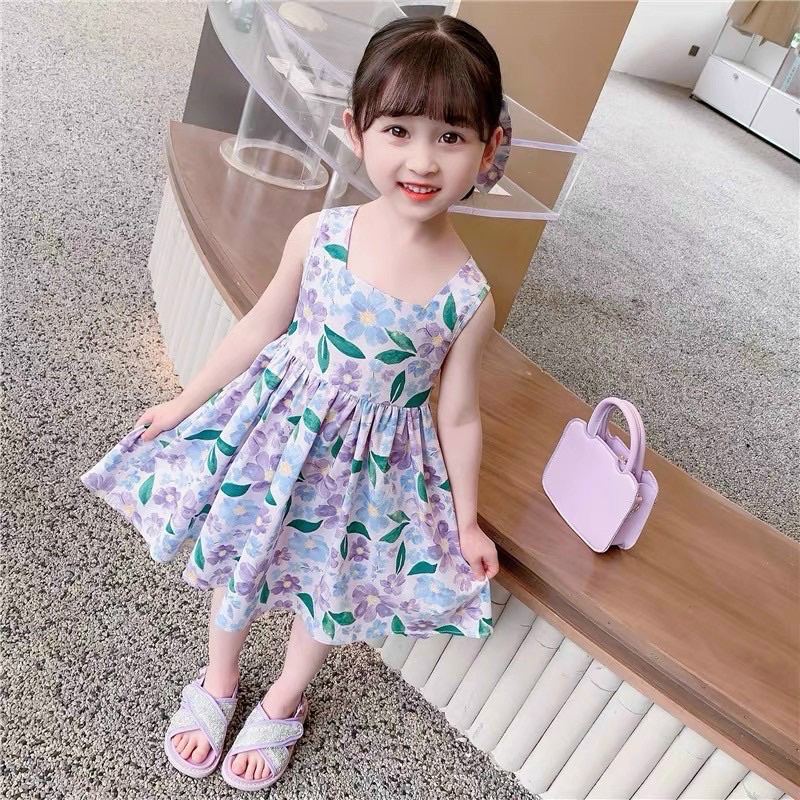 vải thô cotton hoa anh đào sang chảnh may váy áo mát mềm