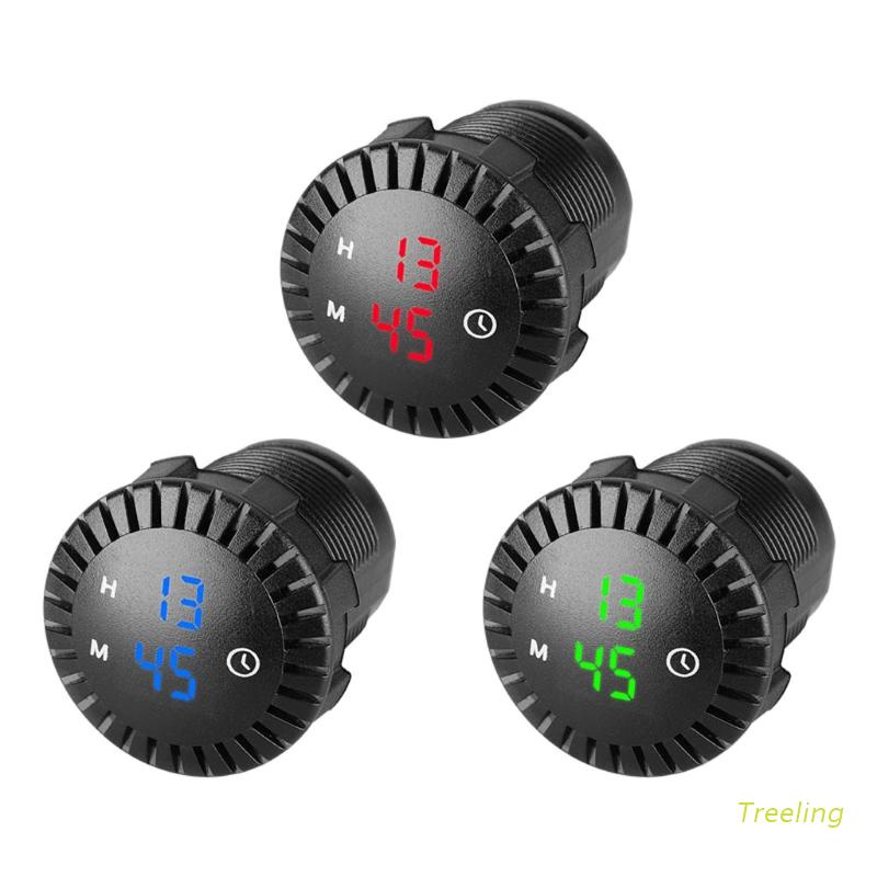 Đồng Hồ LED Kỹ Thuật Số 12V/24V Cảm Ứng Màn Hình LED Cho Xe Hơi/Xe Máy/Tàu Thuyền