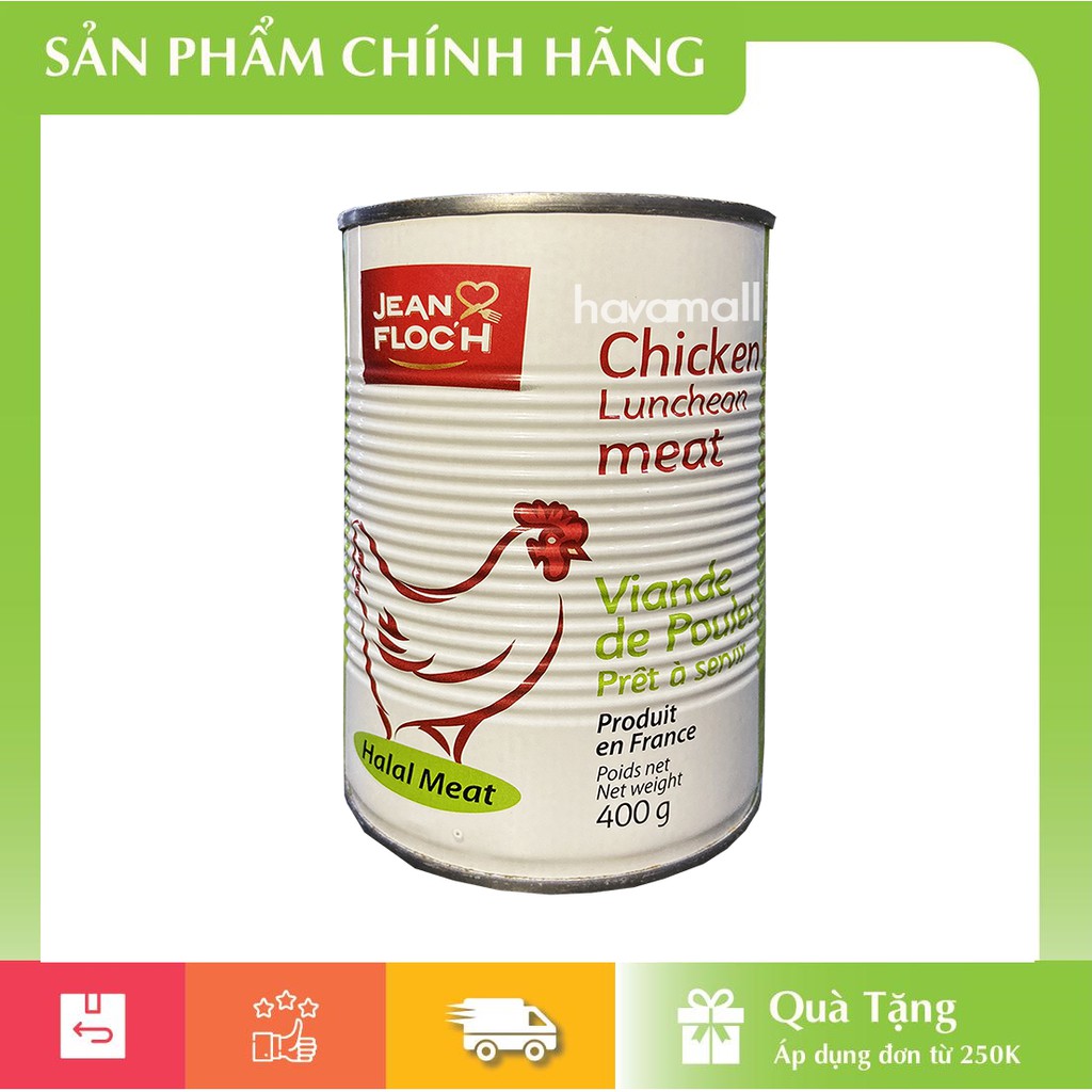 [HÀNG CHÍNH HÃNG] Pate Thịt Gà Tây Jean Floc'H 400gr