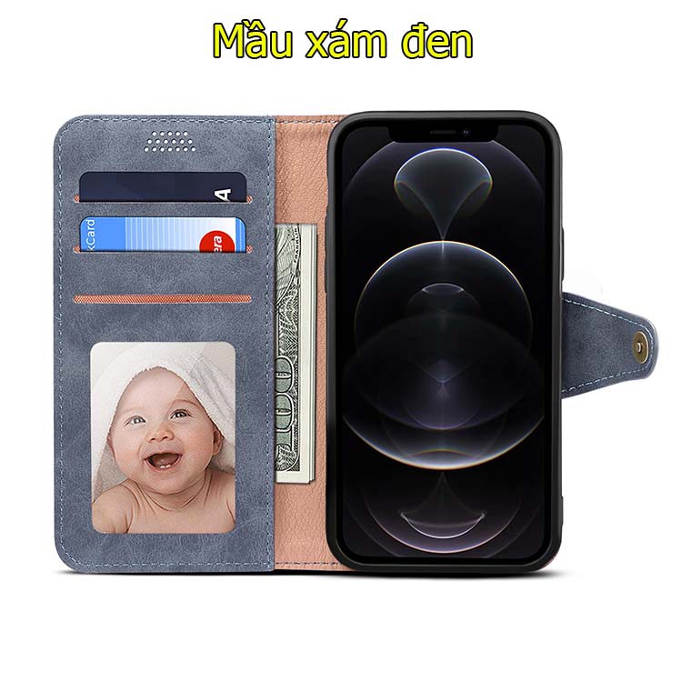 Bao da iPhone 12 pro max dạng ví đa năng | BigBuy360 - bigbuy360.vn