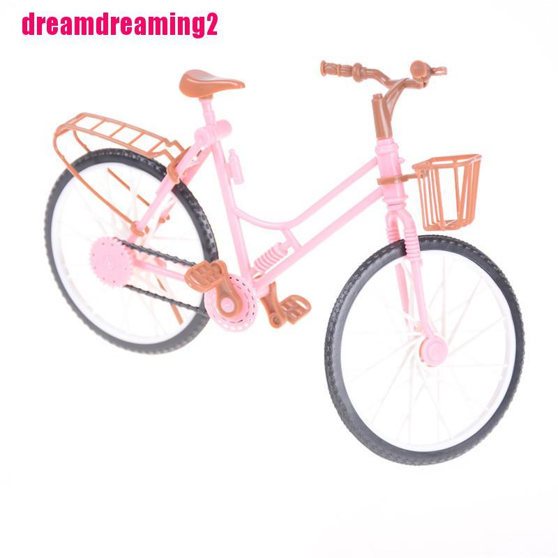 Mô Hình Xe Đạp Màu Hồng Có Thể Tháo Rời Cho Búp Bê