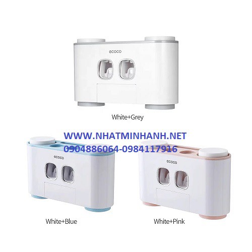 Hộp nhả kem đánh răng có 4 cốc Happy House ECOCO