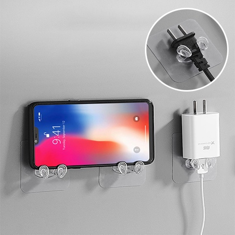Móc dính đa năng dán tường dùng để cắm phích cắm điện, chìa khóa, dụng cụ nhà bếp, khăn tắm, áo choàng tắm
