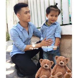 combo Aó sơ mi mi bố và bé FIG TREE