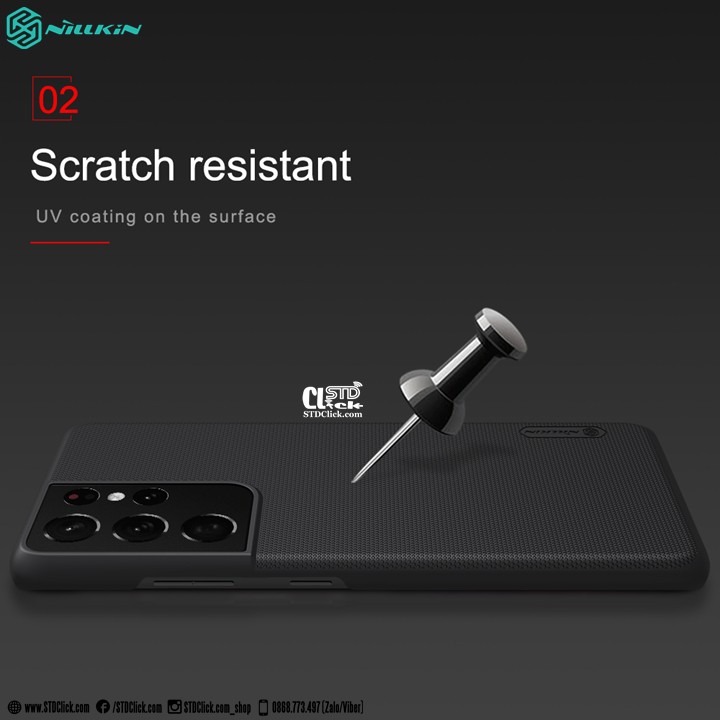 ỐP LƯNG SAMSUNG GALAXY S21 ULTRA NILLKIN NHỰA CỨNG CHÍNH HÃNG