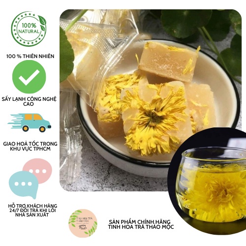 (video + ảnh thật ) trà hoa cúc đường phèn mật ong loại ngon (500g)